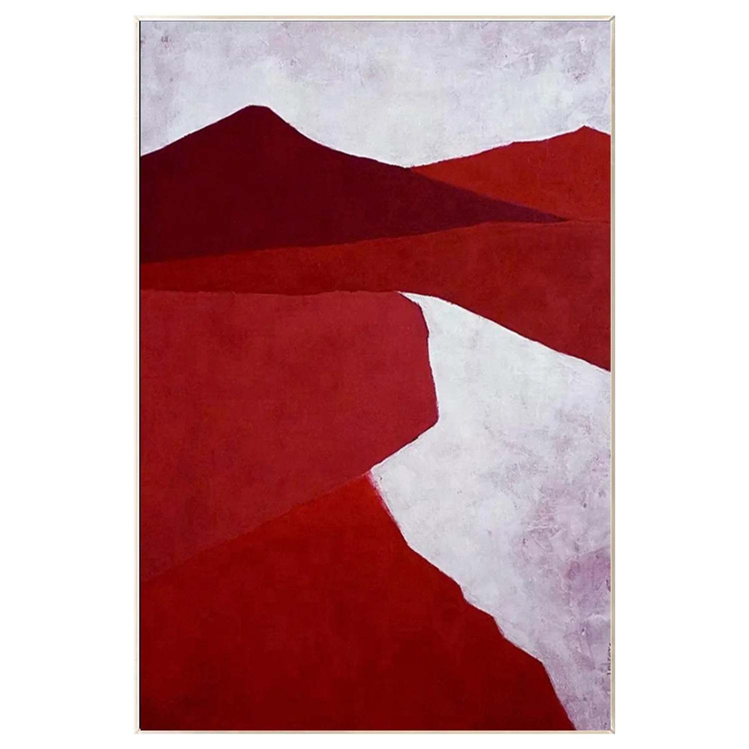 Painting Road Acrylic - hand-painted abstract decor for cafe